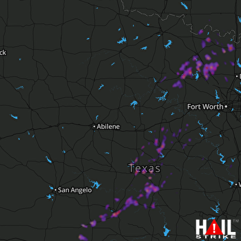 Hail Map Brownwood, TX 04-18-2019