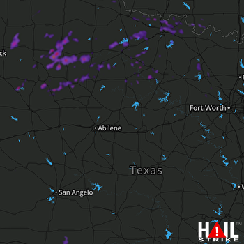 Hail Map Wichita Falls, TX 06-16-2019