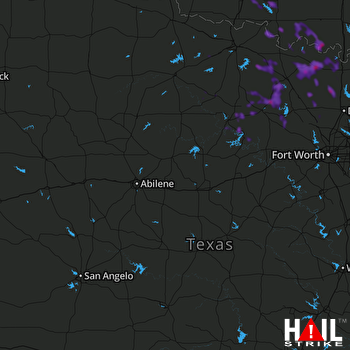 Hail Map ABILENE 08-27-2019
