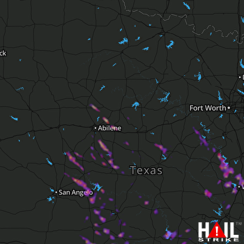 Hail Map Woodway, TX 05-27-2020