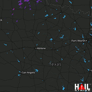 Hail Map Childress, TX 07-26-2021
