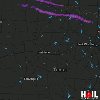 Hail Map Henrietta, TX 04-21-2017