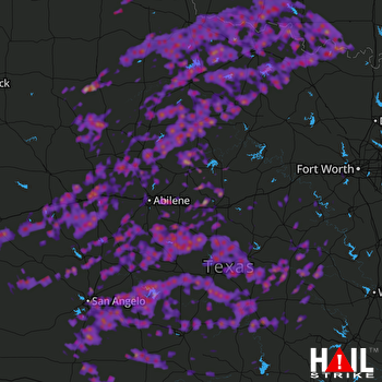 Hail Map San Angelo, TX 05-19-2017