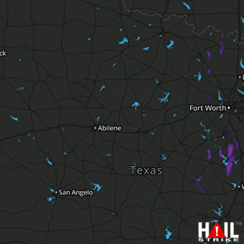Hail Map Covington, TX 06-19-2017