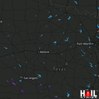 Hail Map Rochelle, TX 07-30-2017