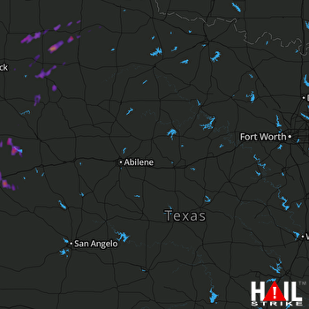 Hail Map Mesquite, TX 09-19-2017