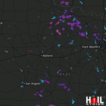 Hail Map Iowa Park, TX 09-19-2017