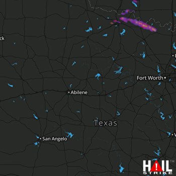 Hail Map Wichita Falls, TX 03-25-2018