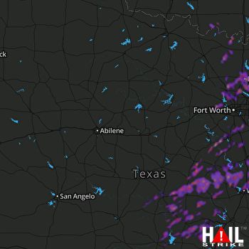 Hail Map Waco, TX 04-13-2018