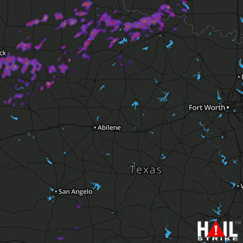 Hail Map Graham, TX 05-19-2018