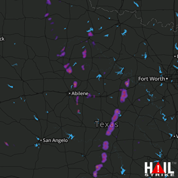 Hail Map Clyde, TX 05-25-2018