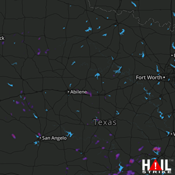 Hail Map Burnet, TX 06-04-2018