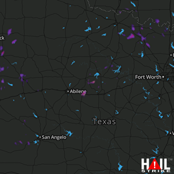 Hail Map Alvord, TX 07-01-2018