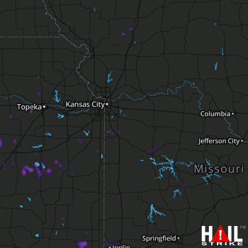 Hail Map Herington, KS 08-30-2018