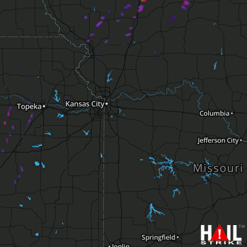 Hail Map Bethany, MO 10-08-2018