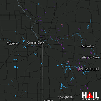 Hail Map Richmond, MO 06-12-2019