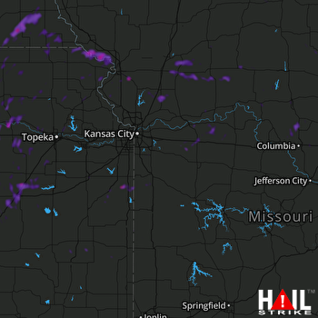Hail Map Mexico, MO 08-21-2019