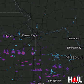 Hail Map Kansas City, MO 05-04-2020