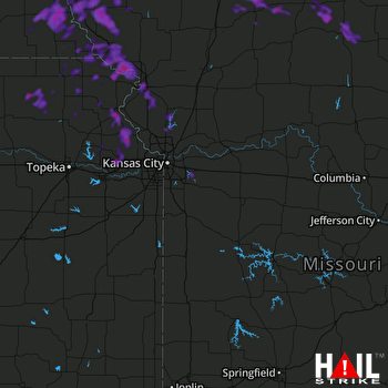Hail Map Atchison, KS 06-27-2020