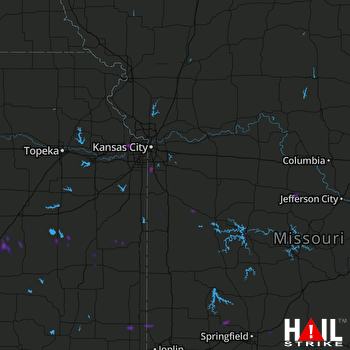 Hail Map Grandview, MO 07-19-2020