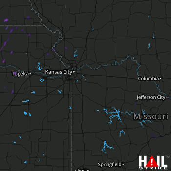 Hail Map Westmoreland, KS 07-20-2020