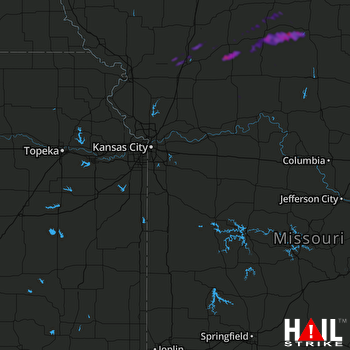 Hail Map KANSAS CITY 06-20-2021
