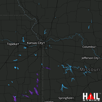 Hail Map Parsons, KS 09-08-2021