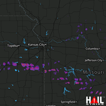 Hail Map Lebanon, MO 05-26-2017