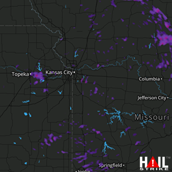 Hail Map Carthage, MO 06-15-2017