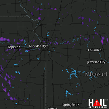 Hail Map Savannah, MO 06-16-2017