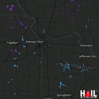 Hail Map Auburn, NE 06-23-2017
