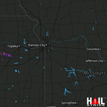 Hail Map Eskridge, KS 06-27-2017