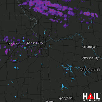 Hail Map Maryville, MO 06-29-2017