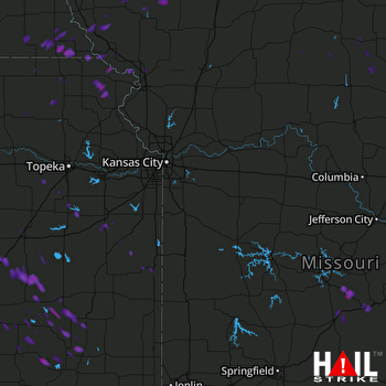 Hail Map Falls City, NE 08-10-2017