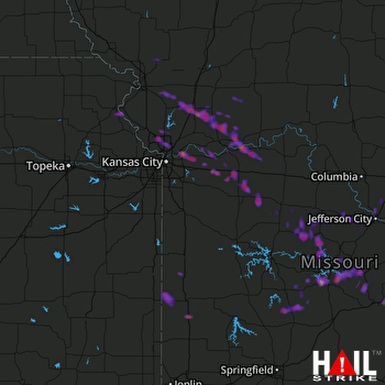Hail Map Camdenton, MO 08-18-2017