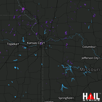 Hail Map Concordia, MO 08-27-2017
