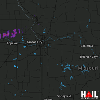 Hail Map Holton, KS 05-02-2018