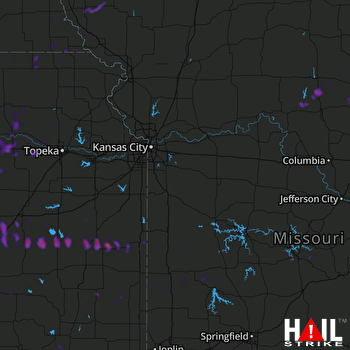 Hail Map Burlington, KS 05-03-2018