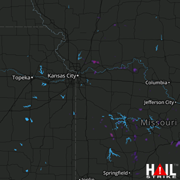 Hail Map Excelsior Springs, MO 05-17-2018