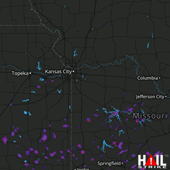 Hail Map Pittsburg, KS 05-19-2018