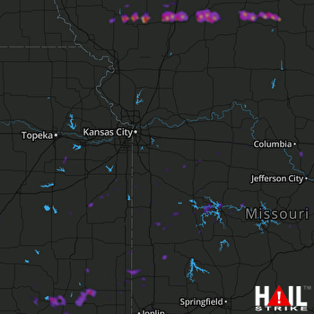 Hail Map Warrensburg, MO 05-20-2018