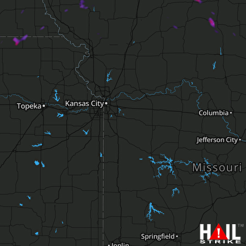 Hail Map Unionville, MO 06-24-2018