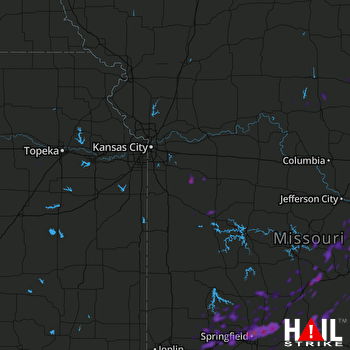 Hail Map Springfield, MO 06-26-2018