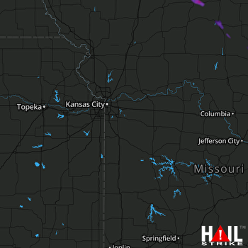 Hail Map Unionville, MO 06-28-2018
