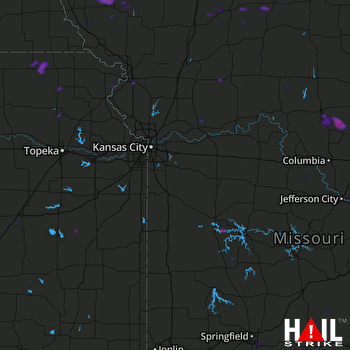 Hail Map Liberty, MO 08-07-2018