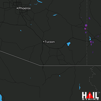 Hail Map Duncan, AZ 10-04-2017