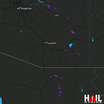 Hail Map TUCSON 07-19-2018