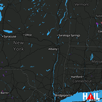 Hail Map New London, NH 07-20-2017