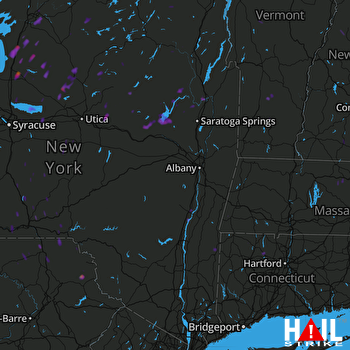 Hail Map Gloversville, NY 08-04-2017