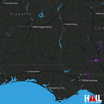 Hail Map Fitzgerald, GA 05-13-2017